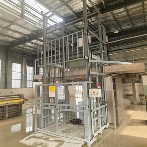 Ce tùy chỉnh nhà máy hàng hóa thang máy hướng dẫn đường sắt đôi theo dõi kho thủy lực nâng nền tảng hàng hóa thang máy - Product Image 1