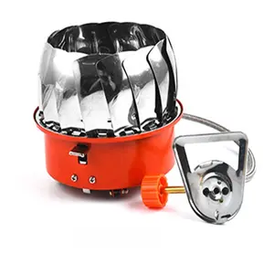 Portable Camping Gas Stove Mini Outdoor Windproof Stove Burners Folding Metal Stove Camping for Picnic Fireplace garden