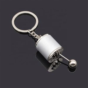 Creative Car 6 Speed Gearbox Gear Head Keychain Manual Transmission Lever Metal <b>Key</b> <b>Ring</b> Car Refitting Metal Pendant Keychain - Product Image 3