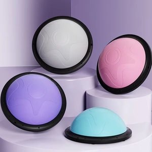 Pelota de Equilibrio Semicircular para Pilates, Fitness, Entrenamiento del Core y Yoga, Incluye Banda de Resistencia - Product Image 2