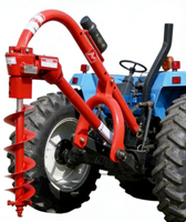 Tarière à trous de poteaux 3PT avec homologation CE