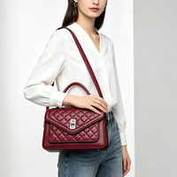 Nouveau sac à bandoulière tendance pour femme, sac à main haut de gamme pour femme avec motif en losanges, sac à main de shopping pour femme