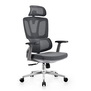 Chaise de bureau ergonomique en maille, chaise de gaming avec base en aluminium - Product Image 1