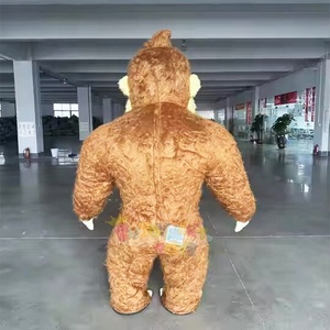 Gonfiabile cattivo sorriso Gorilla mascotte Costume <span class=keywords><strong>personaggi</strong></span> animali evento Party Play Festival peluche mascotte per la vendita