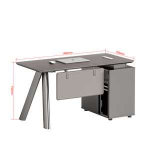 Escritorio moderno para el personal de la Oficina Ejecutiva, precio barato al por mayor, escritorio de ordenador de diseño de madera con cajones - Product Image 2