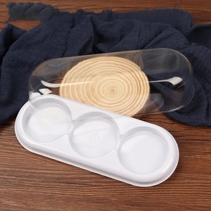 Caja de regalo transparente BX10, caja de embalaje para magdalenas <span class=keywords><strong>y</strong></span> pasteles de Luna, contenedor de hojaldre de <span class=keywords><strong>yema</strong></span> de huevo, caja de plástico para pasteles, plástico para hornear - Product Image 4