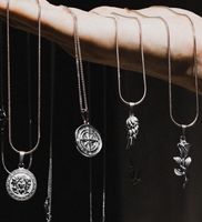 Collier pendentif en acier inoxydable pour homme, bijoux imperméables, fabriqué en pvd 18k, plaqué or, collier de hip-hop