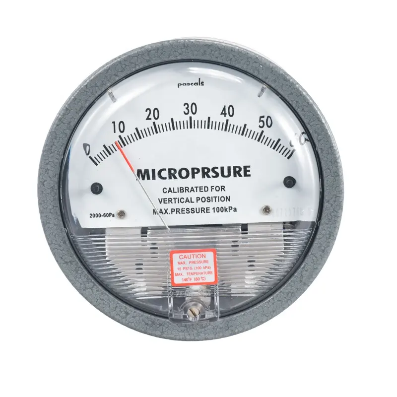 Цифровой цифровой измеритель перепада давления воздуха TE2000, 0-60 Па, 120 мм
