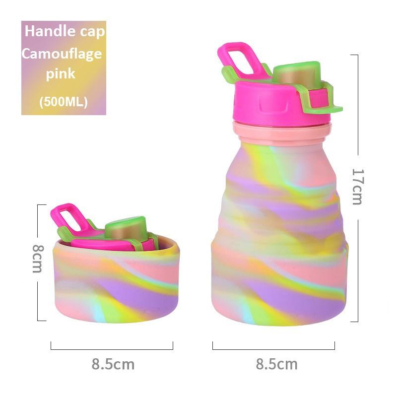 Handle cap- camouflage pink