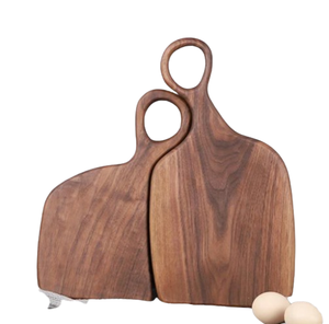 Mayorista de tablas de cortar para servir queso de madera de acacia Nueva llegada Tabla de cortar de forma redondeada para cocina casera - Product Image 3