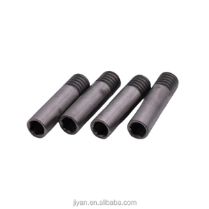 <span class=keywords><strong>Eje</strong></span> no estándar de acero inoxidable de mecanizado CNC personalizado con orificio ciego hexagonal interno y rosca externa para ensamblaje mecánico - Product Image 2
