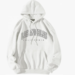 Sudaderas con capucha de algodón y poliéster de gran tamaño para hombre, logotipo personalizado bordado, hombros caídos, transpirables, esenciales de invierno - Product Image 5