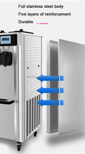 Venta caliente de verano de acero inoxidable portátil <span class=keywords><strong>softic</strong></span> frigomat nueva máquina de producción para hacer helado suave glace para tienda de aperitivos - Product Image 6