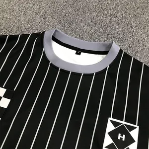 Grosir Jersey sepak bola olahraga laki-laki polos kustom kaus sepak bola sublimasi