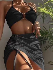 Maillot de bain <span class=keywords><strong>bikini</strong></span> 3 pièces grande taille pour femme, sexy, vêtements de plage 2025, maillot de bain <span class=keywords><strong>bikini</strong></span> pour femmes - Product Image 3