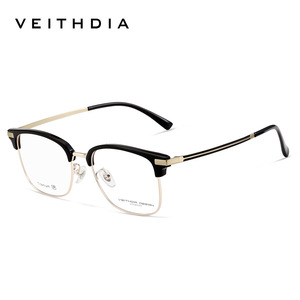 Veithdia Square Optical Eyeglasses Pure Titanium <b>Frame</b> Blue Light Protection Unisex Medium Size - Product Image 5