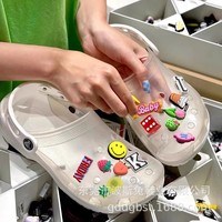 Décorations de chaussures en caoutchouc souple et colorées, idéales pour décorer les sabots, ornements circulaires d'extérieur en PVC pour l'escalade
