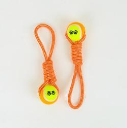 Tennis <b>Ball</b> On Rope Fashion Design Durable Rope Interactive PetTtoy Samoyed <b>Dog</b> Chew <b>Ball</b> Pet Toys - Product Image 6