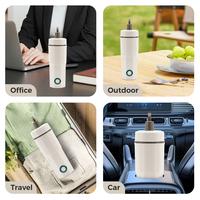 Ketel elektrik Mini Travel Boiler cerdas portabel untuk petualangan luar ruangan ketel air perjalanan portabel untuk berkemah dan mendaki