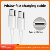 Nouveau câble de données USB-C vers USB-C 2026, câble de charge double USB-C, câble de charge rapide PD, 1 mètre, compatible avec les téléphones mobiles