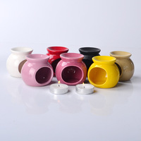 Brûleur à cire fondue en porcelaine parfum essentiel brûleur à mazout en céramique brûleur à cire domestique pour la décoration