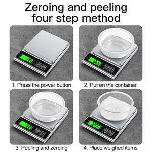 Báscula de Cocina Electrónica de Bolsillo de Alta Gama Beichen 2024, Capacidad de 10 kg, Funciona con Batería, Medición de Peso - Product Image 5
