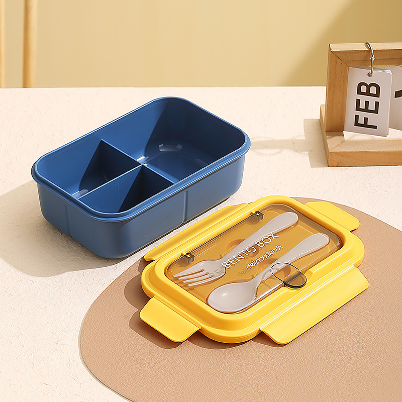 PP three compartments-blue yellow
