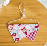 Bandana triangulaire personnalisée pour chiens et chats, motif color block, design d'usine sur mesure, accessoire doux et lavable