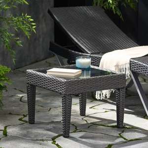 <b>Outdoor</b> Brown Multi Antibes Wicker <b>Side</b> <b>Table</b> Accent <b>Table</b> China - Product Image 2