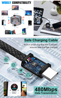 1.5m 5ft Bio Magnétique Usb C Aimant Câble de Données Type C à Type C Micro Pd 60w Câble de Charge Magnétique 3a Chargeur de Charge Rapide