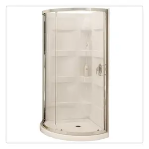Prima预制现代设计方形玻璃浴室淋浴室