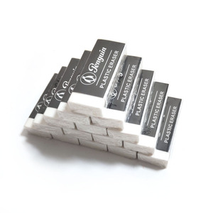 Fournitures de bureau, gomme à effacer en plastique blanc non toxique et écologique de grande taille 5,7*2,1*1 cm pour les élèves, Surwin - Product Image 3