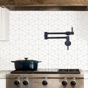 Brass 2 xử lý với đôi-nối Swinging vòi bếp Vòi treo tường nhà bếp gấp vòi - Product Image 2