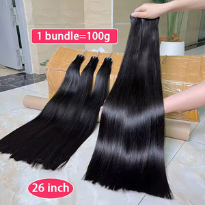 Fornitore all'ingrosso di capelli grezzi vietnamiti non trattati, vergini, naturali, setosi, lisci come seta, con doppia trama, in fasci - Product Image 5