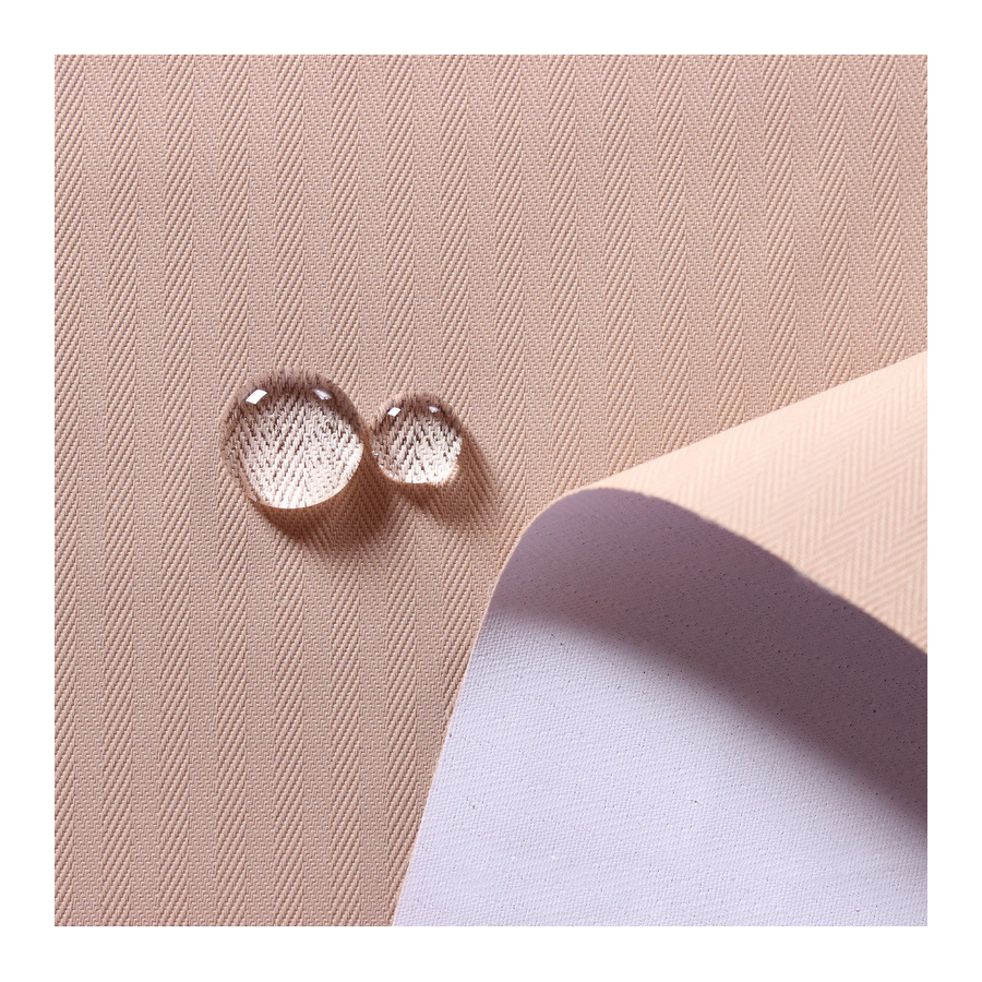 100% polyester PU coating outdoor herringbone twill pongee jacket coat fabric