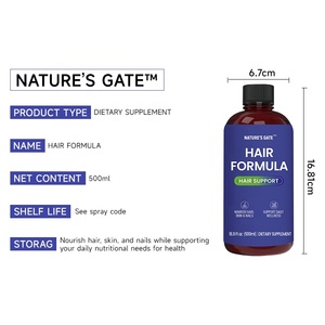 Bebida para el Crecimiento del Cabello con Suplemento Herbal ACORN 500ml Biotina Salud de la Piel y Uñas Líquido Oral Natural Multivitamínico para Adultos Mejora la Inmunidad - Product Image 6