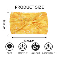 Bandeau teint à la main ultra-large en coton élastique absorbant la transpiration pour femme, idéal pour le yoga et autres articles ménagers divers