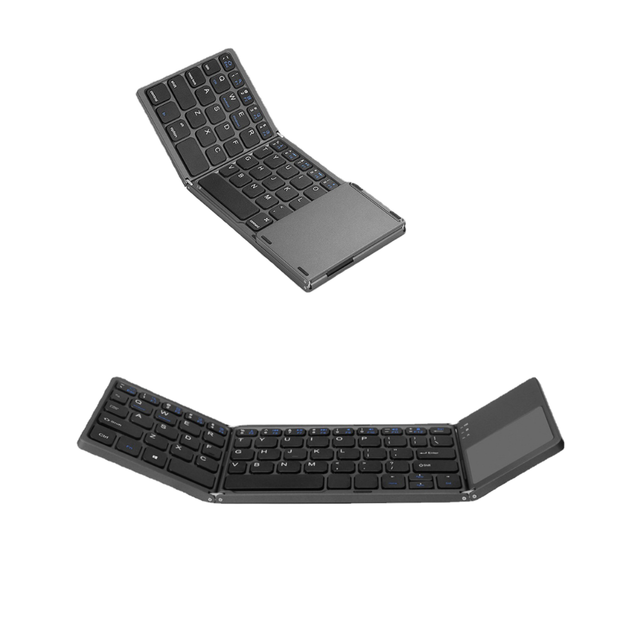 High Quality Foldable BT Keyboard with Touchpad for IOS/Android/Windows Mobile Phones Tablets PCs Laptops
