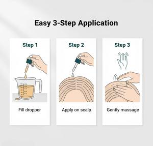 Siero di Olio di Ricino e Rosmarino Puro Naturale Biologico Cruelty-Free Vegano 2-in-1 per Crescita dei Capelli, Ispessimento, Nutrimento Completo e Cura del Cuoio Capelluto - Product Image 3