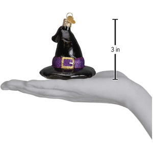 Decoraciones de Halloween <span class=keywords><strong>Sombrero</strong></span> de bruja soplado de vidrio Adornos decoración Ecológico - Product Image 5