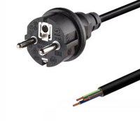 Kabel Daya Tahan Air Eropa 16A 250V dengan Steker IP44, Konektor SJTW IEC, Kabel Listrik Aman untuk Luar Ruangan, Bersertifikasi CE, untuk Komputer