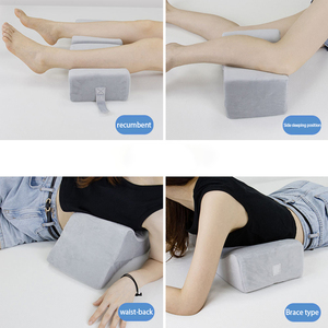 Coussin de soutien du genou en coton écologique oreiller de jambe en mousse à mémoire de forme ergonomique femmes enceintes tricoté Rectangle repose-<span class=keywords><strong>pieds</strong></span> hôtel - Product Image 6