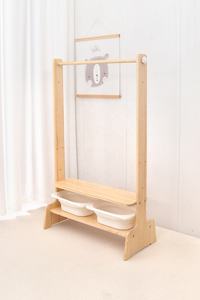 Chevalet en bois de pin 4-en-1 pour enfants, tableau magnétique double face et tableau blanc, montage <span class=keywords><strong>facile</strong></span> - Product Image 6