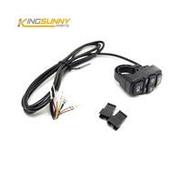 Interrupteur d'éclairage pour vélo électrique, interrupteur de lampe et de klaxon pour vélo électrique DK336 pour moto, bouton pouvant contrôler les clignotants