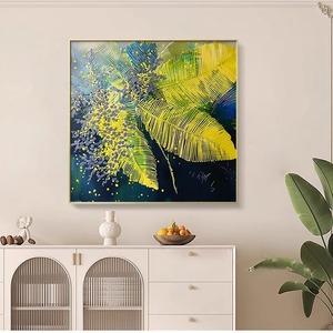Impresión de lienzo verde sin marco planta verde <span class=keywords><strong>comedor</strong></span> pintura pared arte textura <span class=keywords><strong>para</strong></span> decoración del hogar sala de estar de lujo - Product Image 1