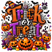 Impressions DTF en gros pour Halloween – Saison effrayante, Bonbons ou farces – Prêtes à presser, transferts thermocollants pour T-shirts