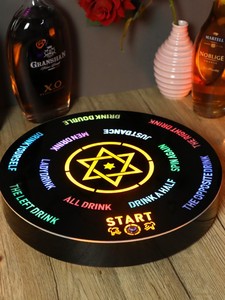 Barre électronique créative KTV Divertissement Roue de jeu à boire <span class=keywords><strong>Roulette</strong></span> de jeu en acrylique rechargeable éclairée par LED - Product Image 6