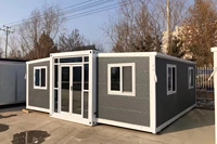 Conteneur d’habitation mobile préfabriqué prêt à l’emploi de 40, 20 ou 30 pieds, maison modulable, villa préfabriquée de 2, 3, 4 ou 5 chambres, habitation portable