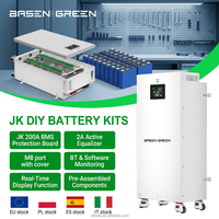 BASEN Stock UE 48V 280Ah 300Ah 315Ah LiFePO4 Boîtier de batterie DIY 15KWh 16KWh 32KWh Solaire Hors Réseau Domestique ESS Montage sur Rack