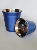 Tasse à café isotherme à double paroi résistante à la chaleur 80ML 160ML 240ML 3oz 6oz 8OZ en acier inoxydable 304 avec logo
